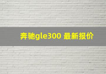 奔驰gle300 最新报价